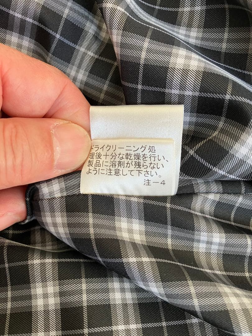 バーバリーブラックレーベル　モッズコート ファー付き