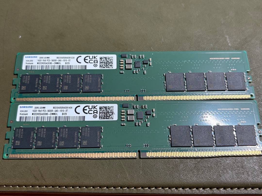 Samsung DDR5-5600 メモリー 32GB(16GB×2)①
