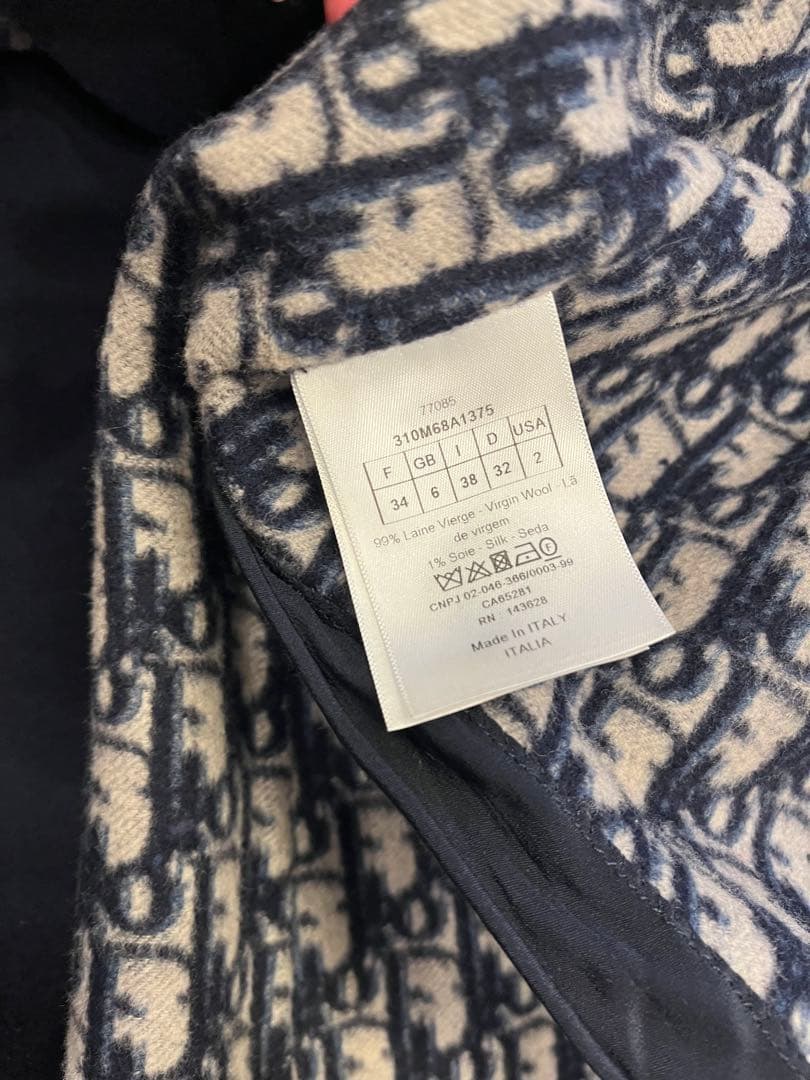 Dior ディオール　オブリーク　コート　34