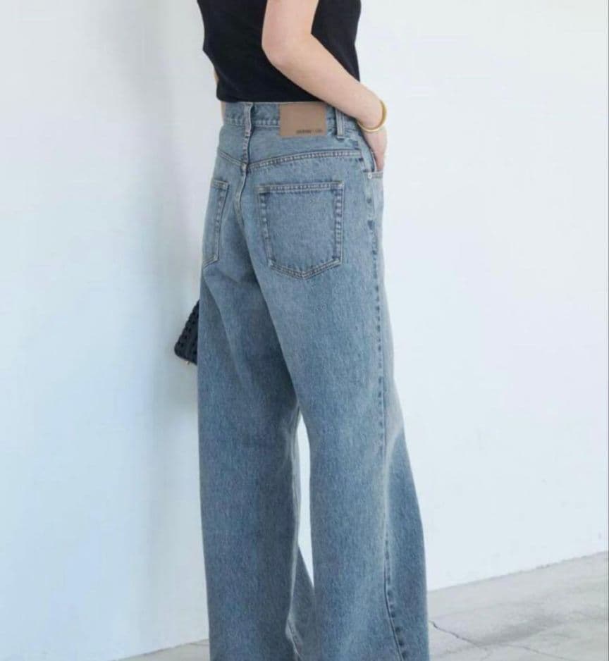 値下げ　美品Deuxieme Classe Loose Jeans ブルーC34