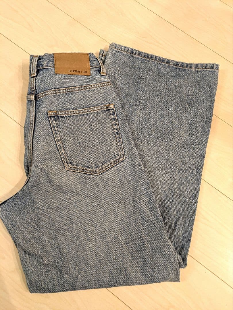 値下げ　美品Deuxieme Classe Loose Jeans ブルーC34