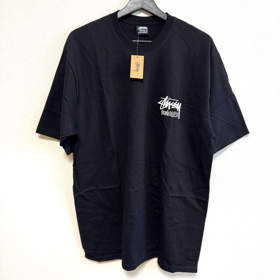 STUSSY ホノルル限定 ロゴTシャツ ブラック Lサイズ ハワイ