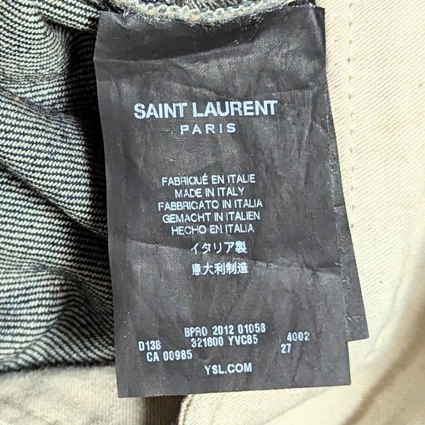 美品◎SAINTLAURENT エディ期 D01 スキニーデニム インディゴ M