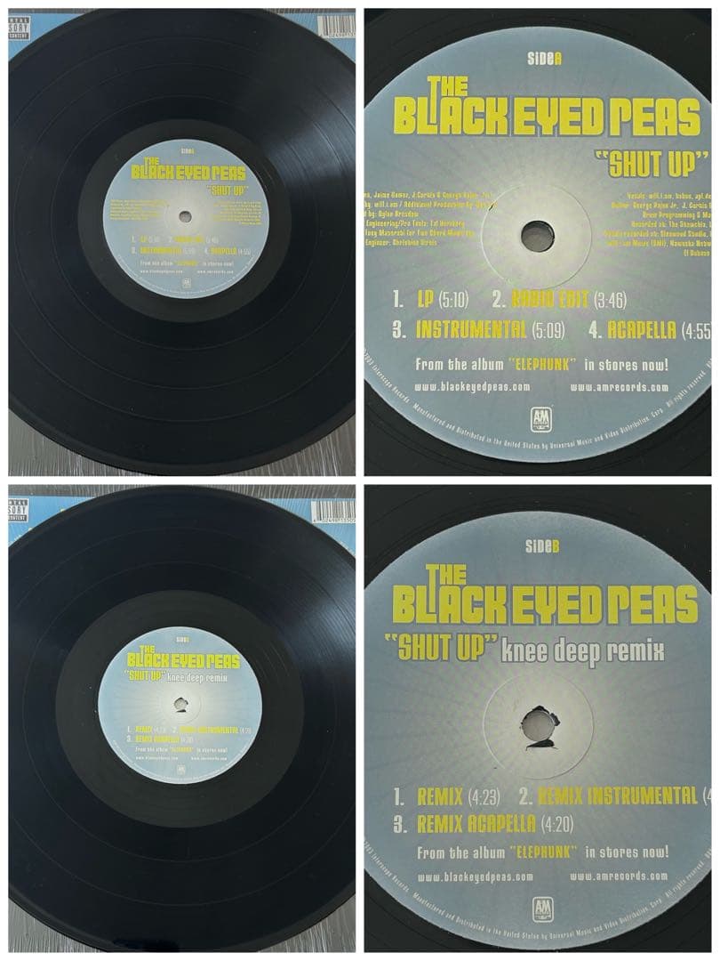 BLACK EYED PEAS ブラックアイドピース アナログレコード6枚セット