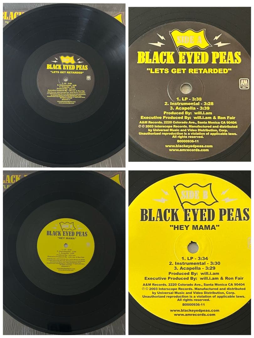 BLACK EYED PEAS ブラックアイドピース アナログレコード6枚セット