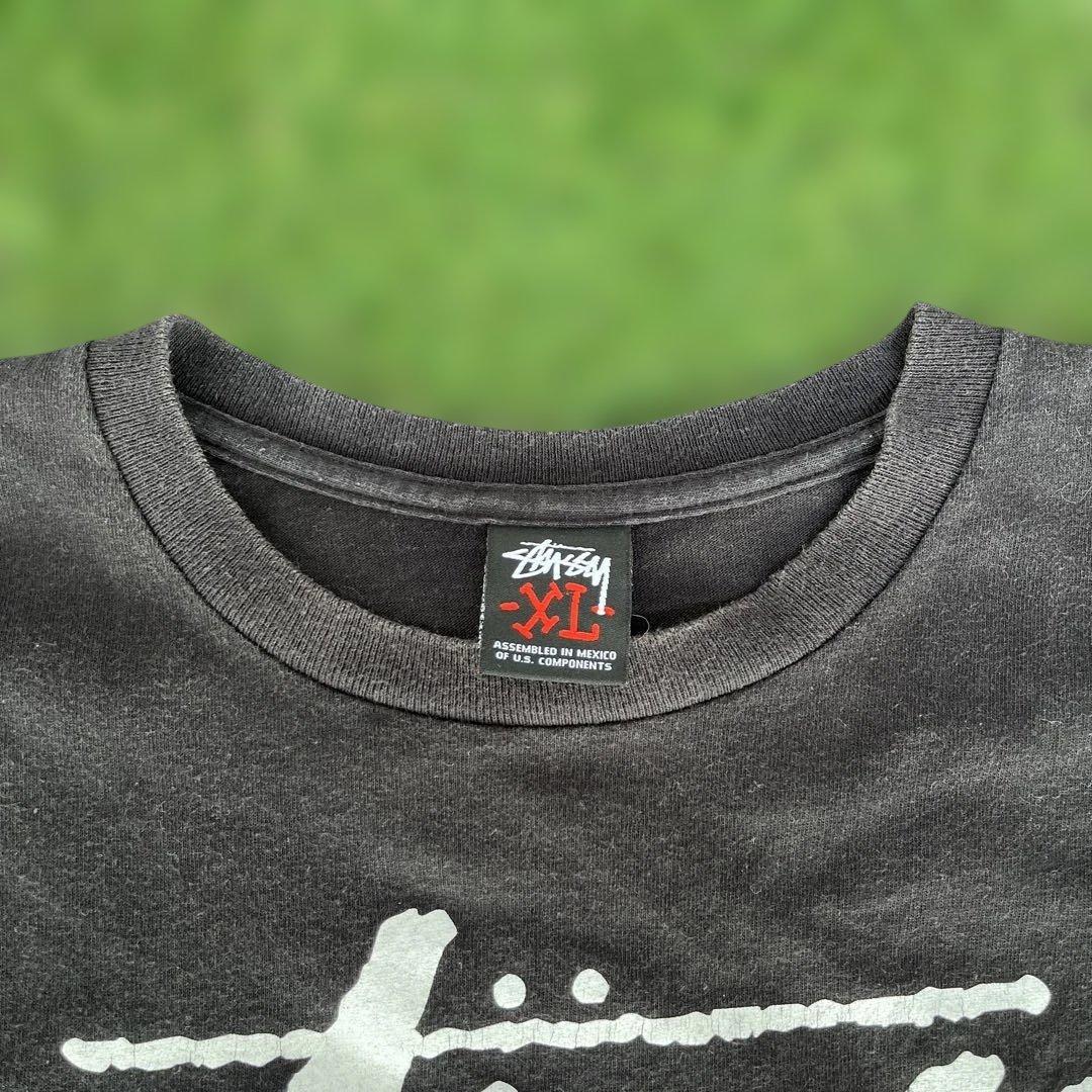 STUSSY ステューシー スケートロゴ Tシャツ XL ブラック
