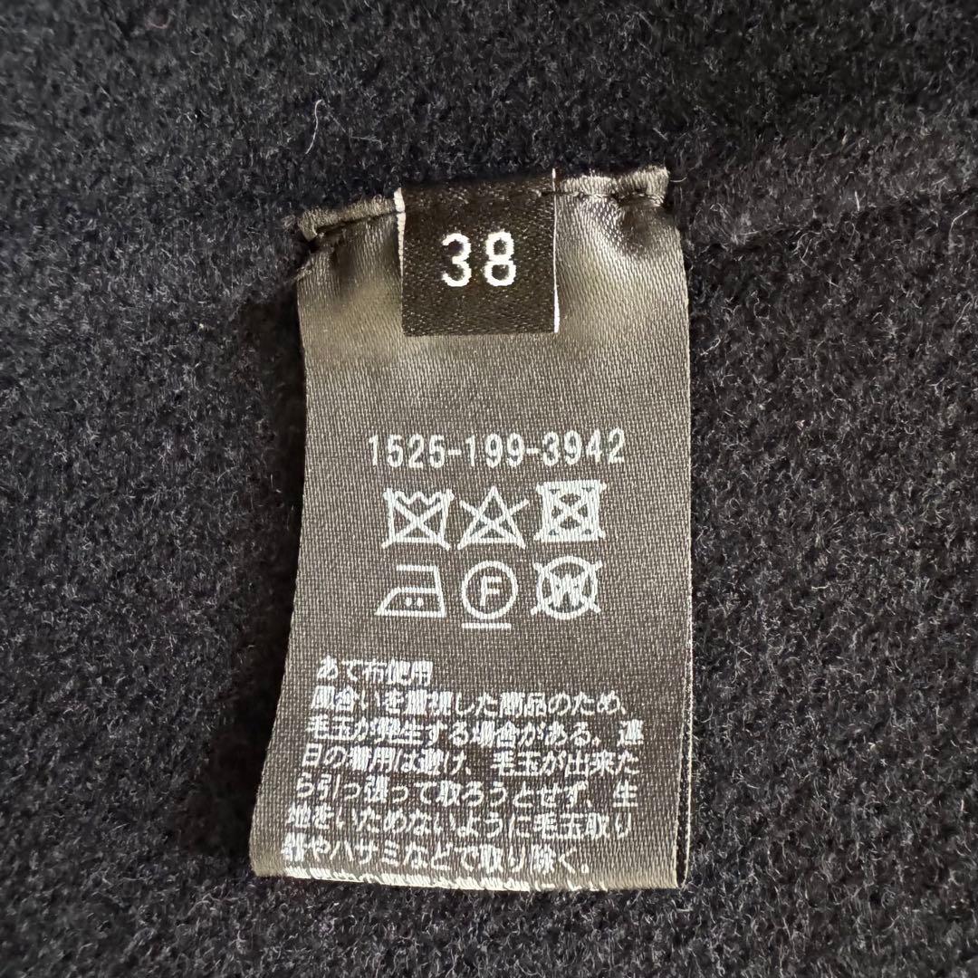 【ユナイテッドアローズ】ダブルフェイスフーデッドコート ロング ベルト 38 紺