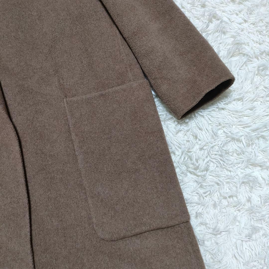 TODAYFUL Wool Over Coat 38 ウール マキシ丈 ブラウン