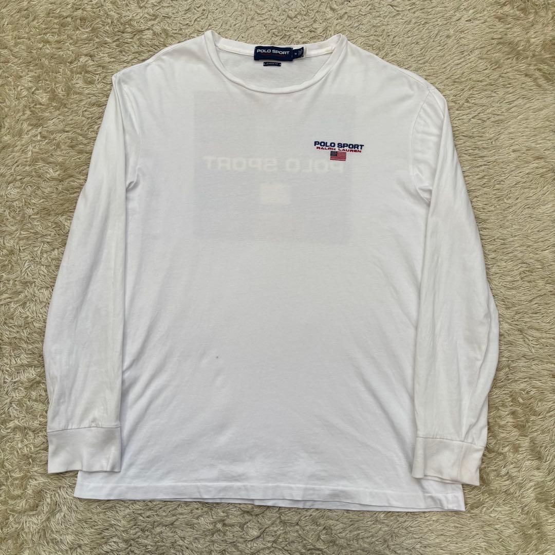 Polo Sport Jersey T-Shirt 現行　QRタグ　ロンT M