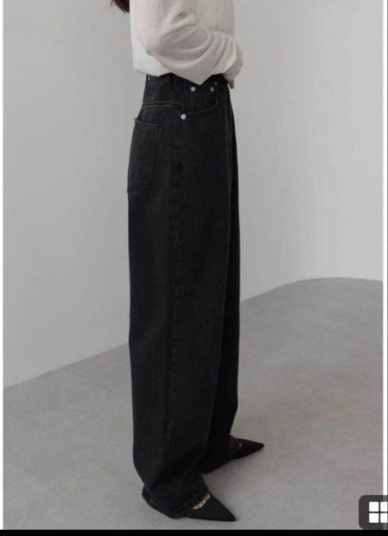 みらい様　Na.e wide loose jeans チャコール　Sサイズ通常丈