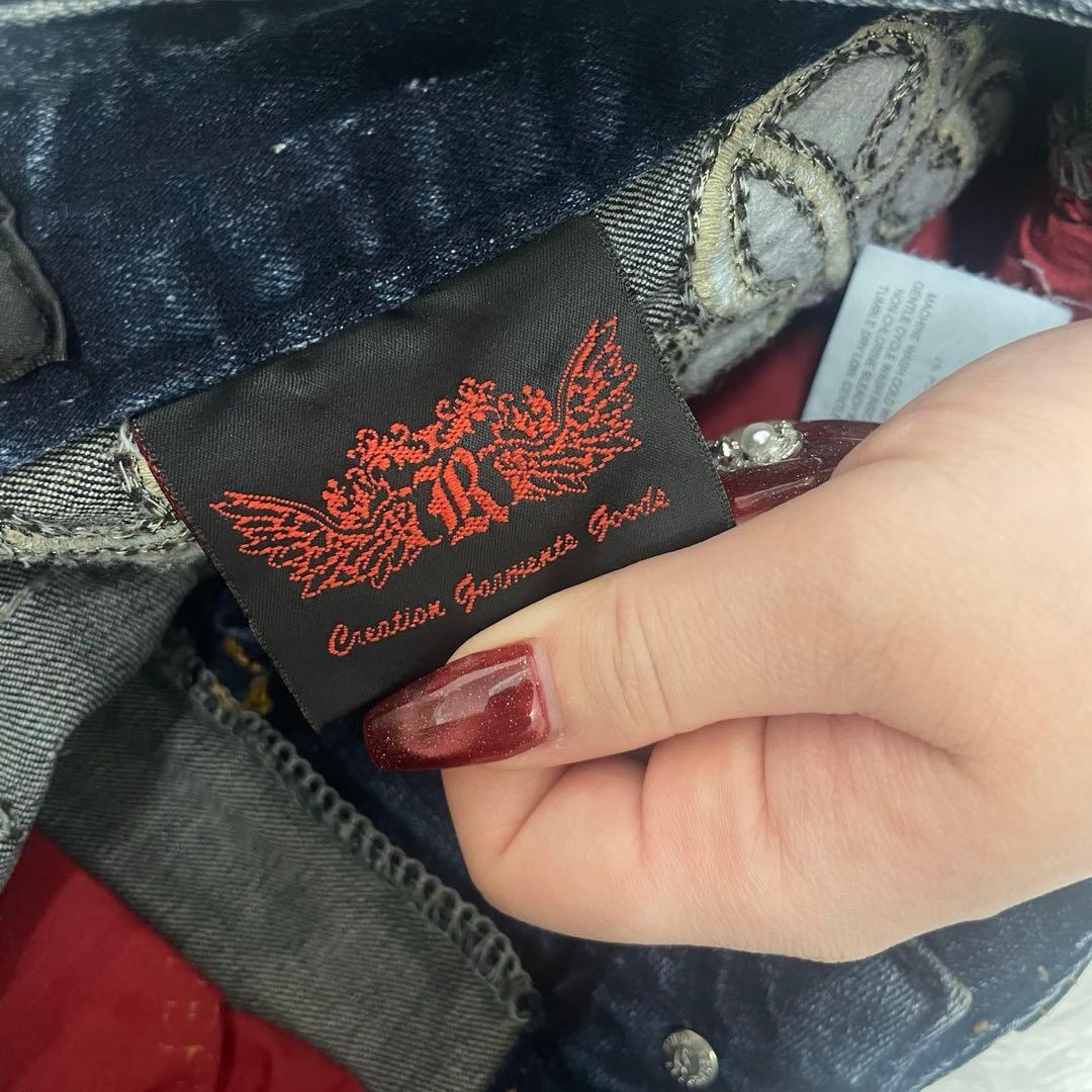 ちっちRED PEPPER エドハーディー 刺繍 スカル y2k W24