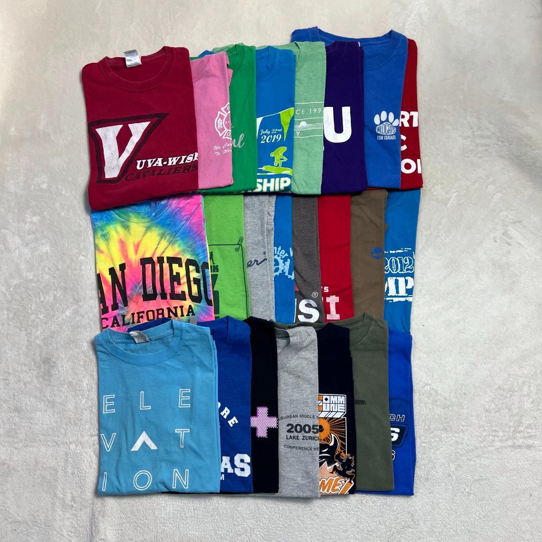 古着 まとめ売り Tシャツ 30枚セット Sサイズ 英字ロゴ プリント 古着卸