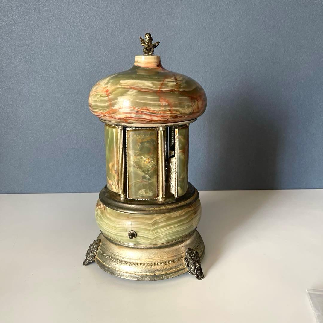 『修理　必要』リュージュ　陶器製カラクリ オルゴール　葉巻入れ　reuge