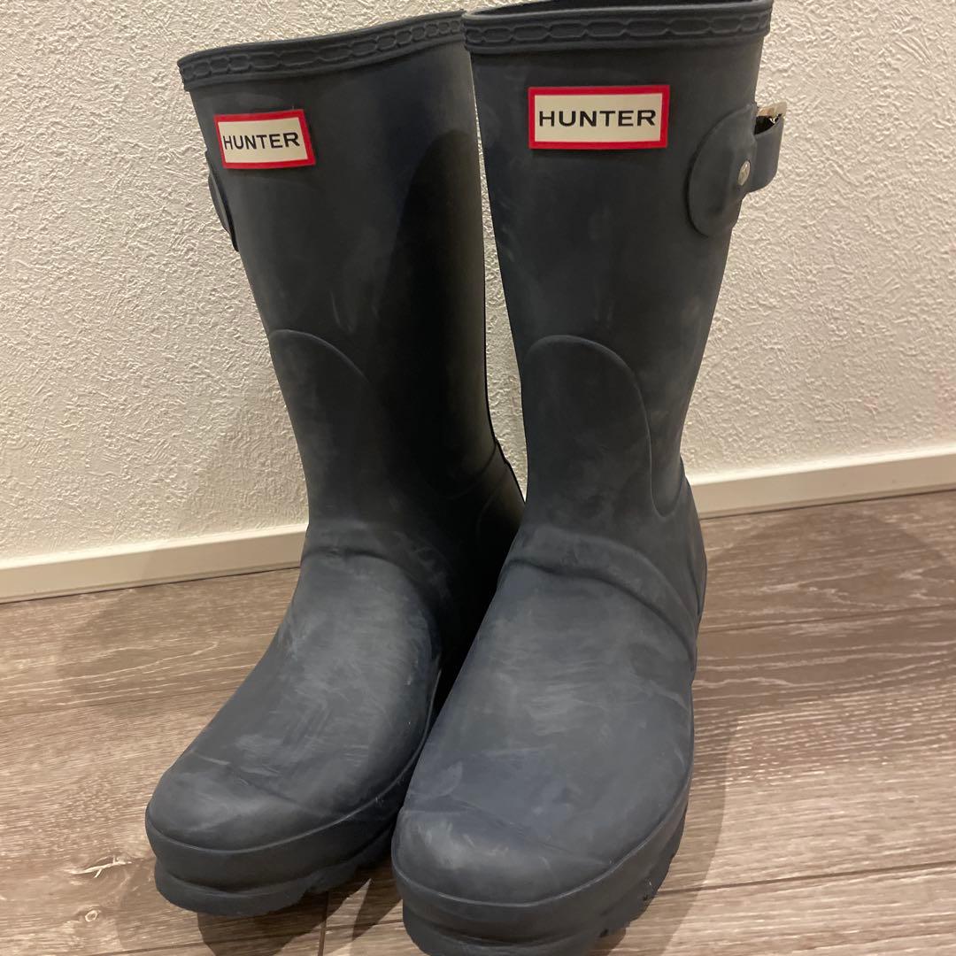HUNTER ネイビー 長靴 バックル付き未使用品