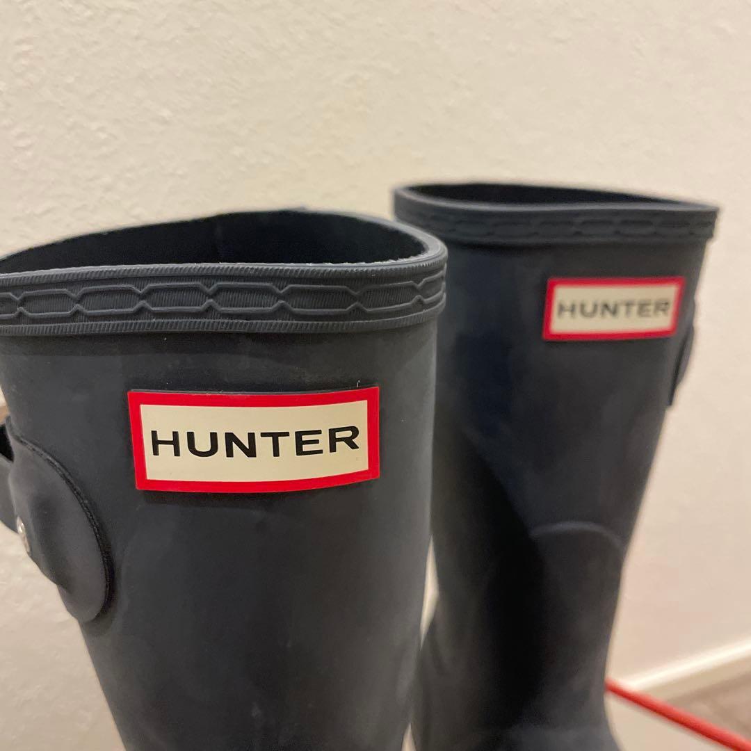 HUNTER ネイビー 長靴 バックル付き未使用品