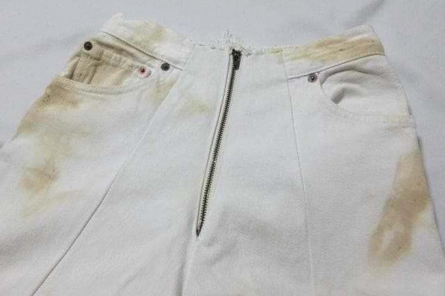 白 MALION vintage マリオンヴィンテージ デニム パンツ 25
