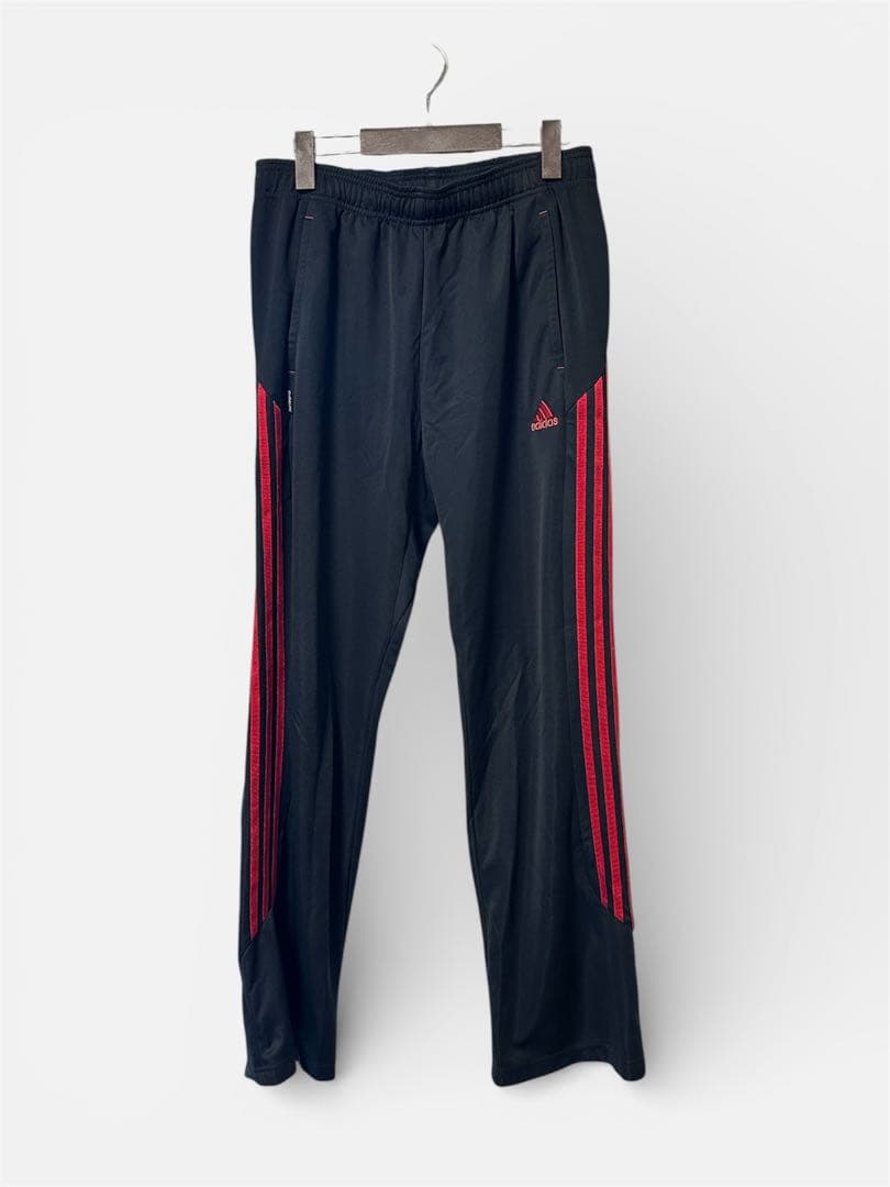 adidas ブラック/レッド ジャージセット 上下 Lサイズ アディダス