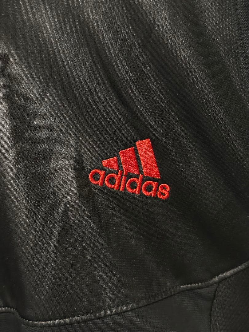 adidas ブラック/レッド ジャージセット 上下 Lサイズ アディダス
