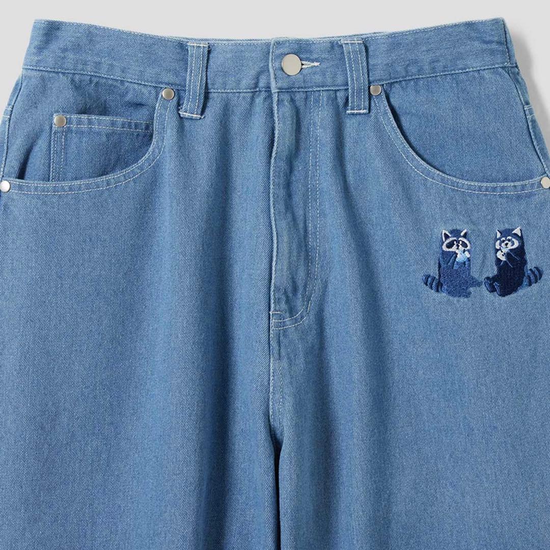 グラニフ　イカクニテルネ　デニムパンツ　Sサイズ　IKAKU
