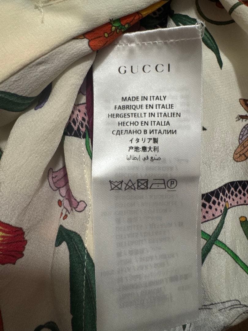 GUCCI 花柄 長袖ワンピース