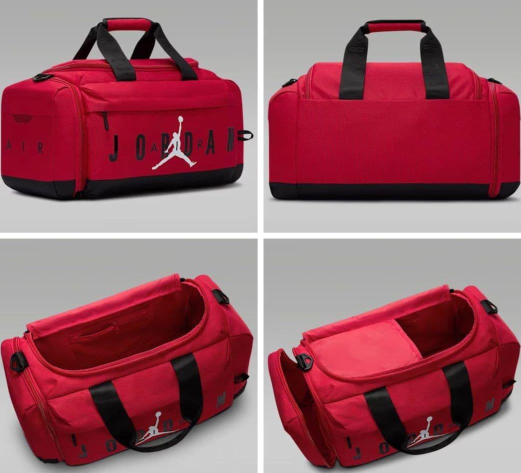 【新品未使用】NIKE JORDAN ダッフルバッグ レッド 46L バスケット