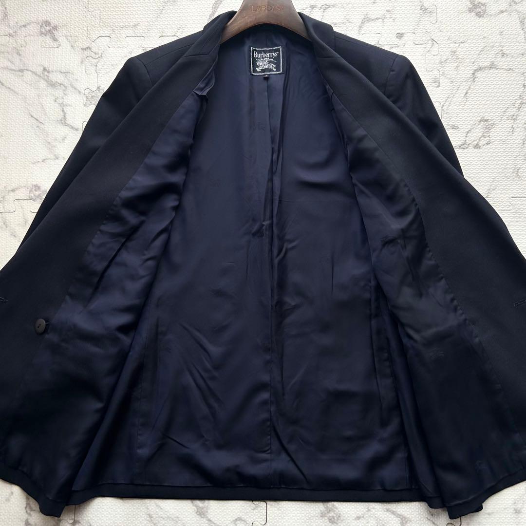 極美品✨バーバリー 紺ブレザー 金ボタン ダブルジャケット 大きいサイズ 17号