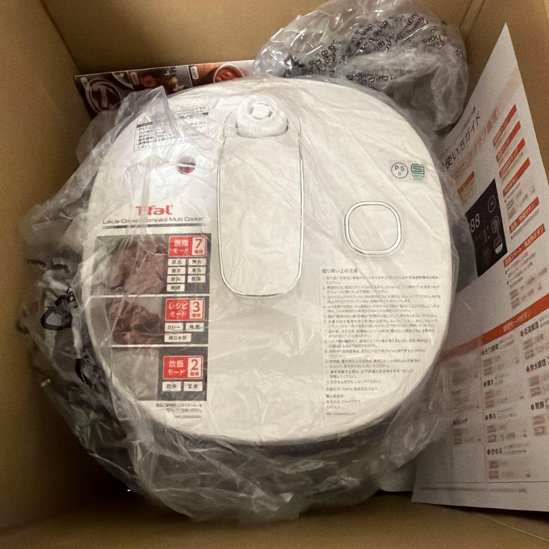 T-fal コンパクト電気圧力鍋 ラクラ・クッカー