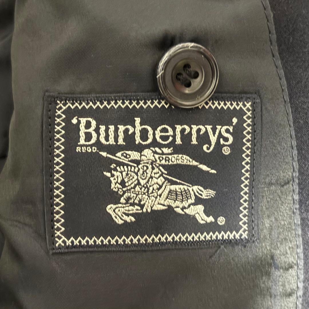 Burberry バーバリー テーラードジャケット 金ボタン 紺ブレ ダブル