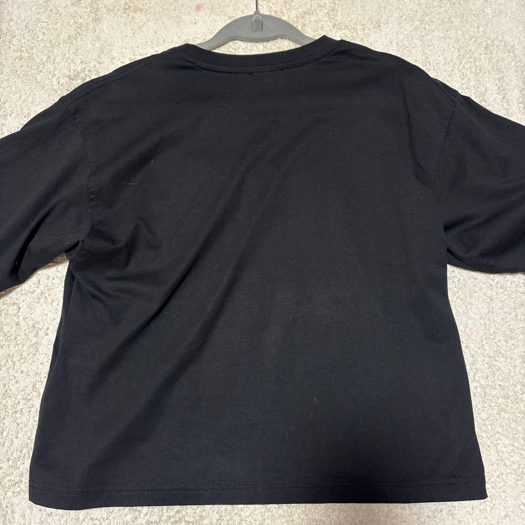 DIESEL ブラック Tシャツ ピンクロゴ