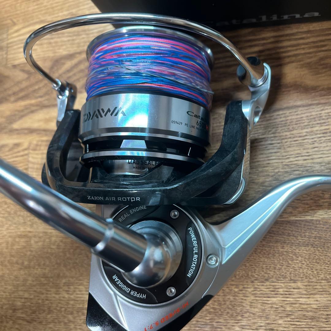ダイワ スピニングリール キャタリナ6500H オーシャンマーク　スプール付