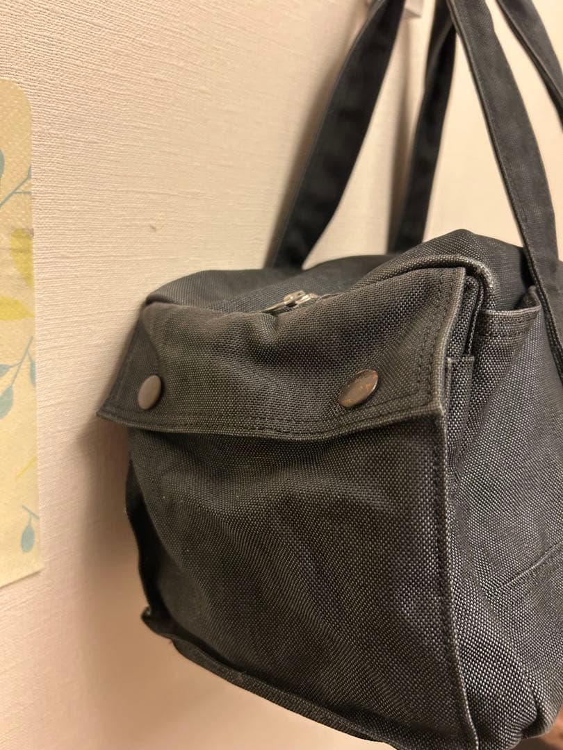 PORTER 黒スモーキーキャンバスボストンバッグ