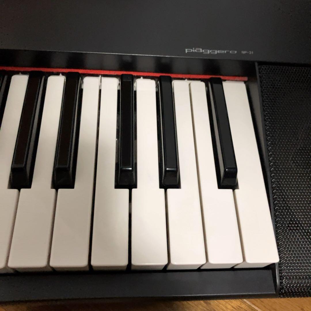 ヤマハ 電子キーボード piaggero NP-31 ブラック 76鍵盤 ピアノ