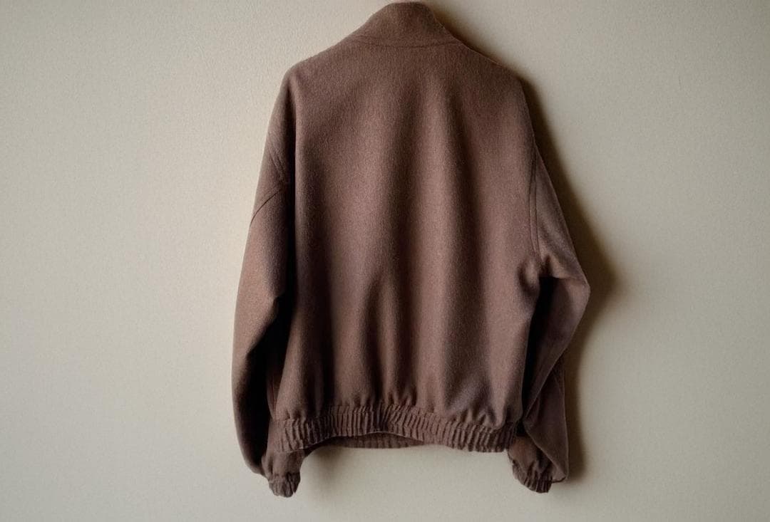 ジャケット・アウター AURALEE BABY CAMEL FLANNEL ZIP BLOUSON