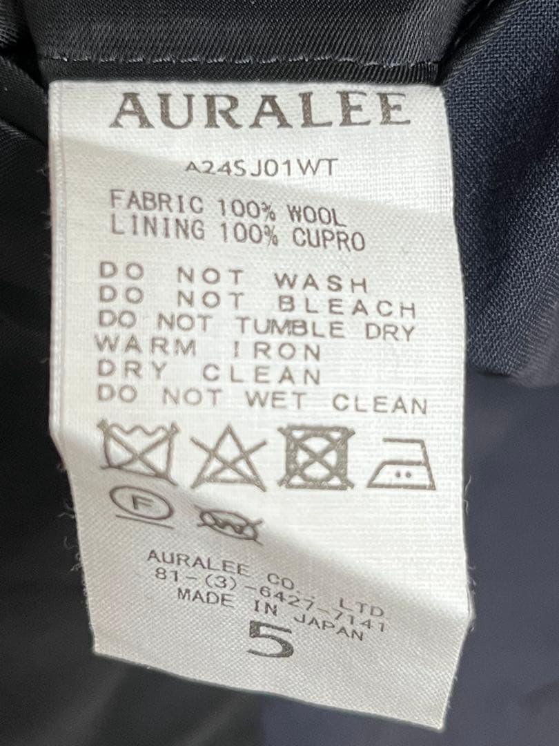 か*け様 AURALEE ダークネイビー ジャケット 5size 24ss