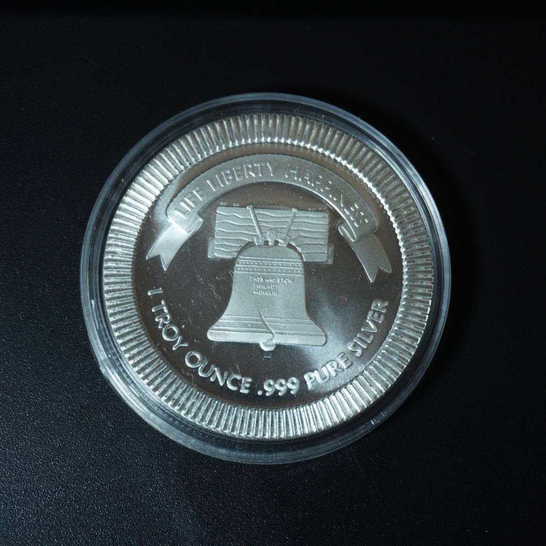 1オンス SilverTowne リバティベル 銀貨 シルバー ラウンド