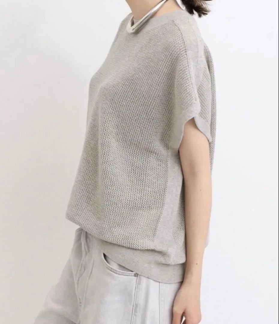 L'Appartement Mesh Knit☆グレー