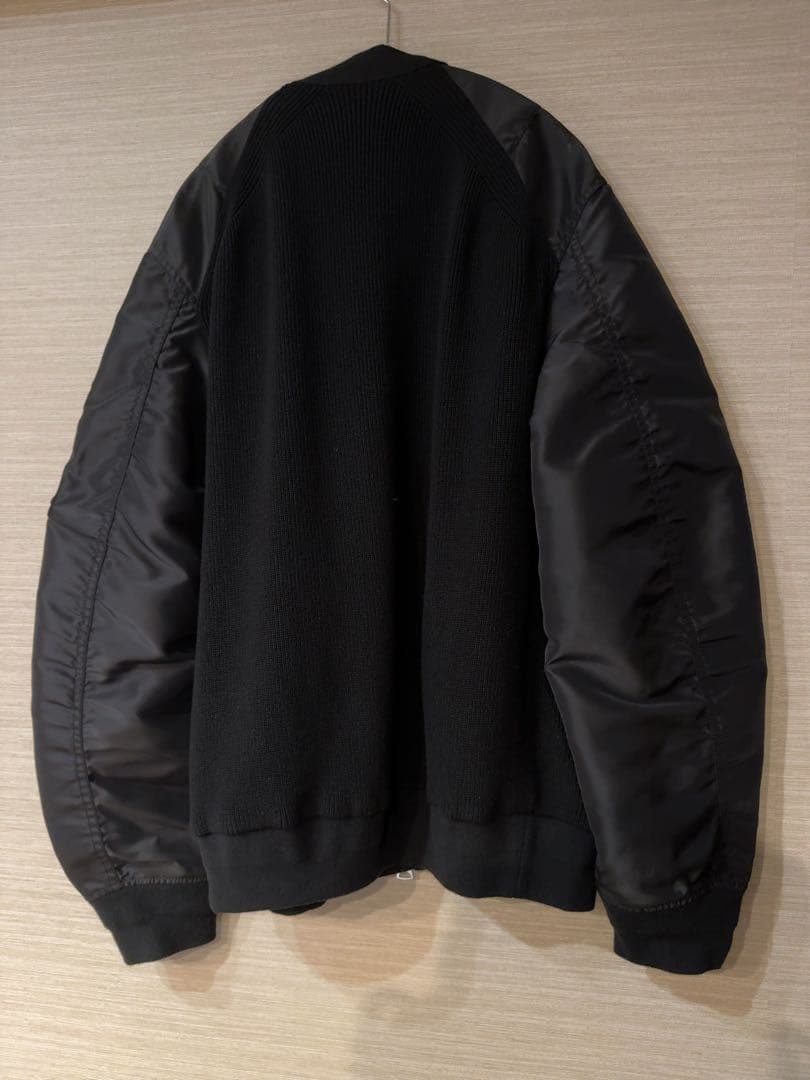 sacai サカイ ツイルニットブルゾン 2025ss