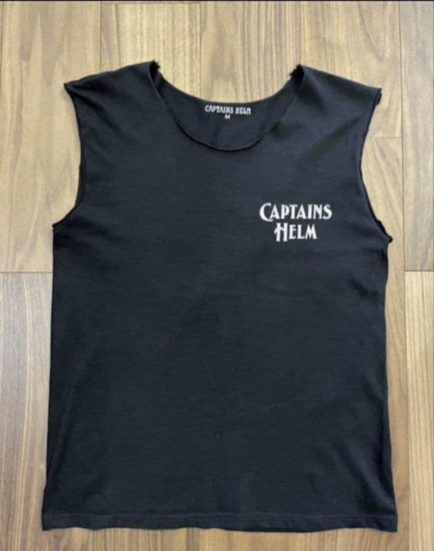 【美品】CAPTAINS HELM ノースリーブTシャツ M ブラック
