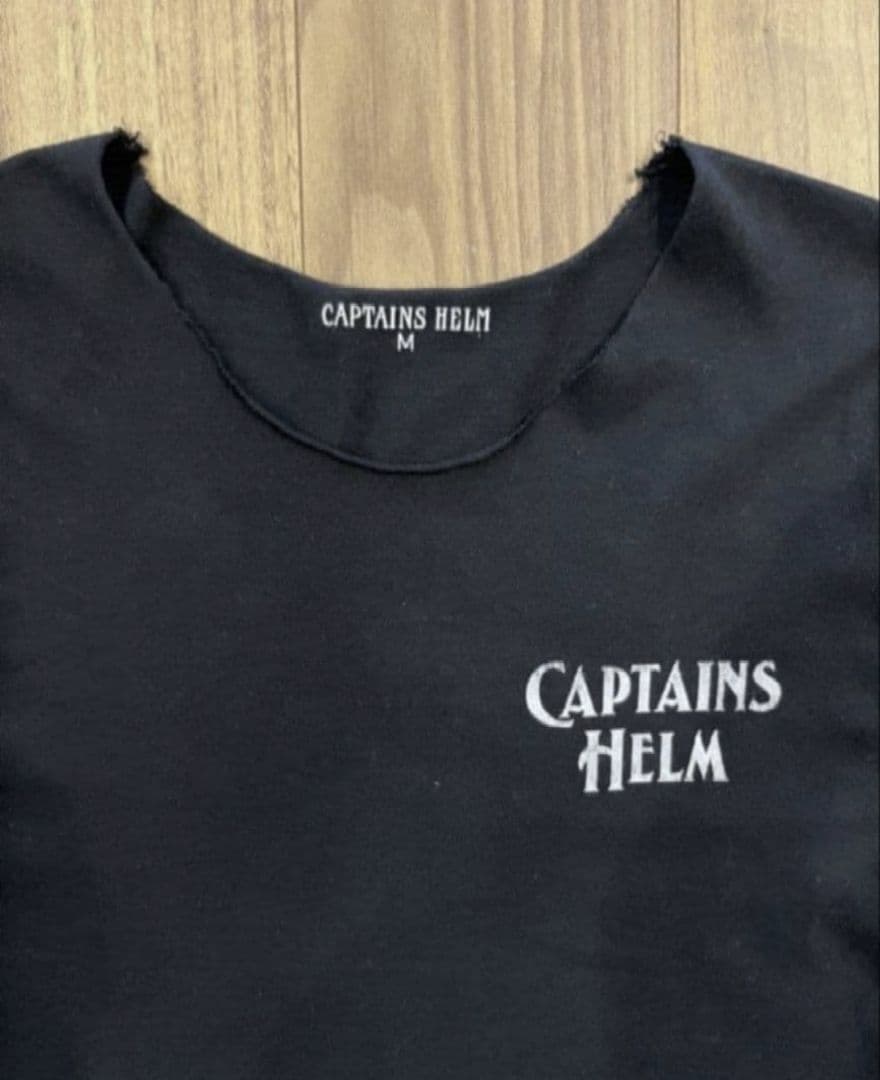 【美品】CAPTAINS HELM ノースリーブTシャツ M ブラック