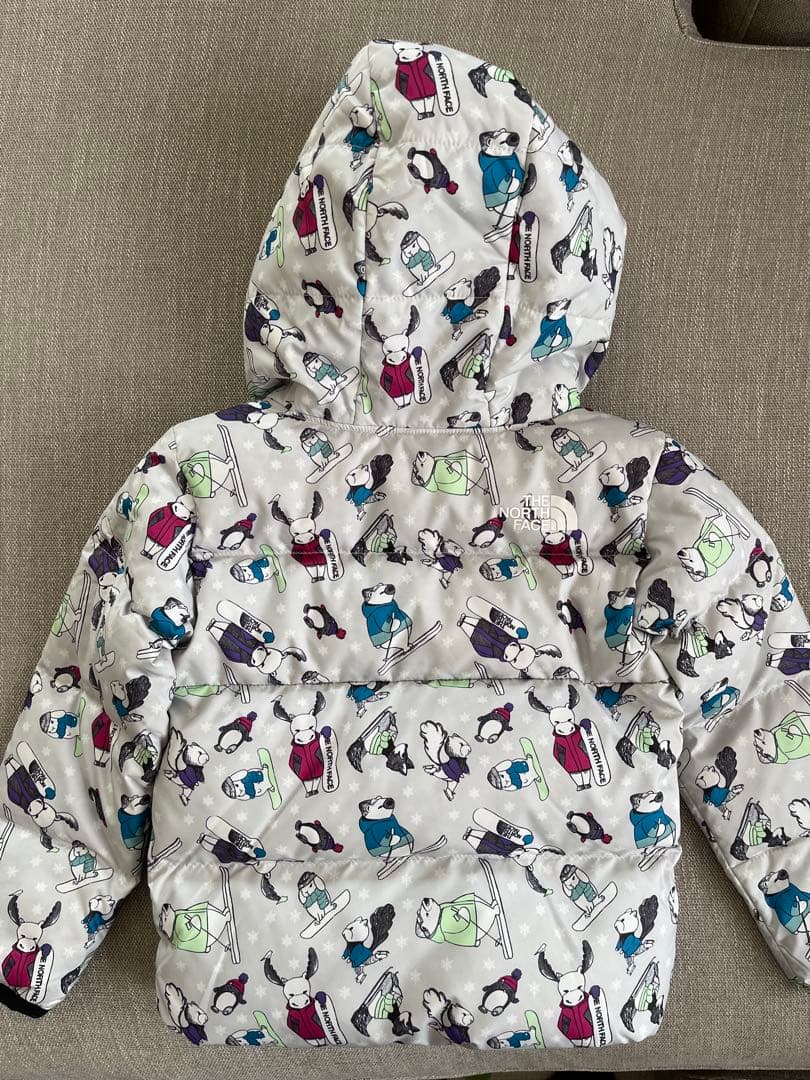 美品✨THE NORTH FACE キッズダウンコート 動物柄　90〜95サイズ