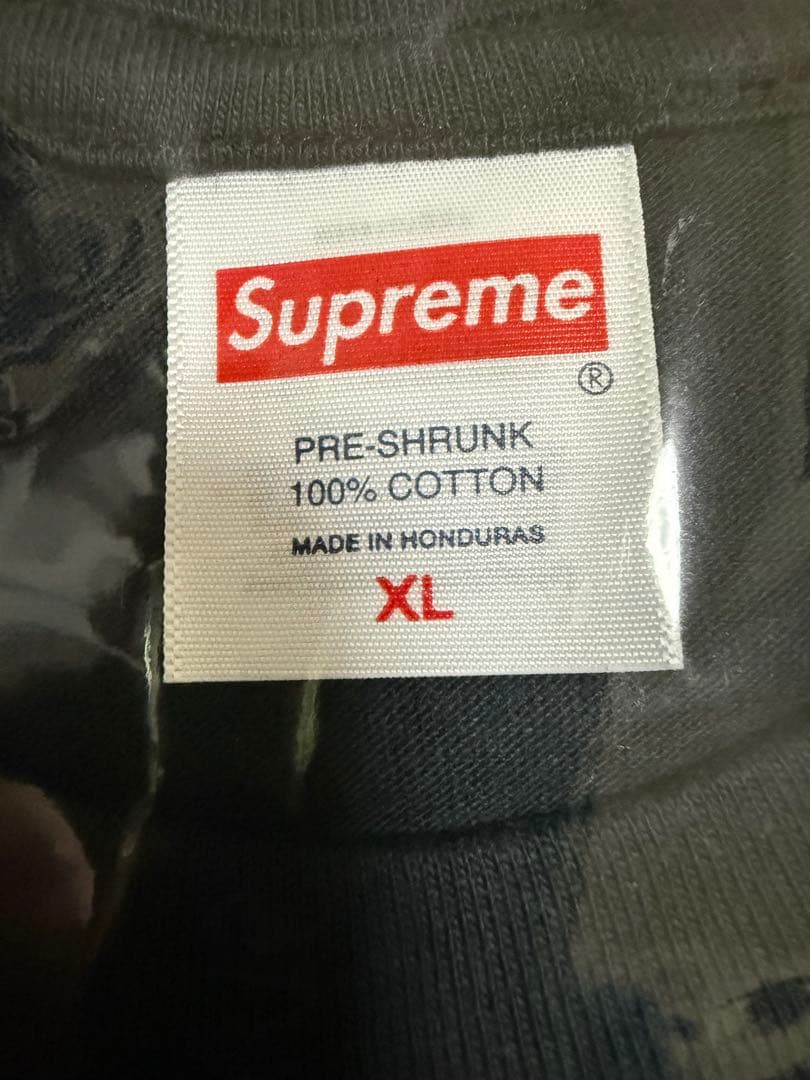 Supreme  white Tee Black 黒 XL 白雪姫