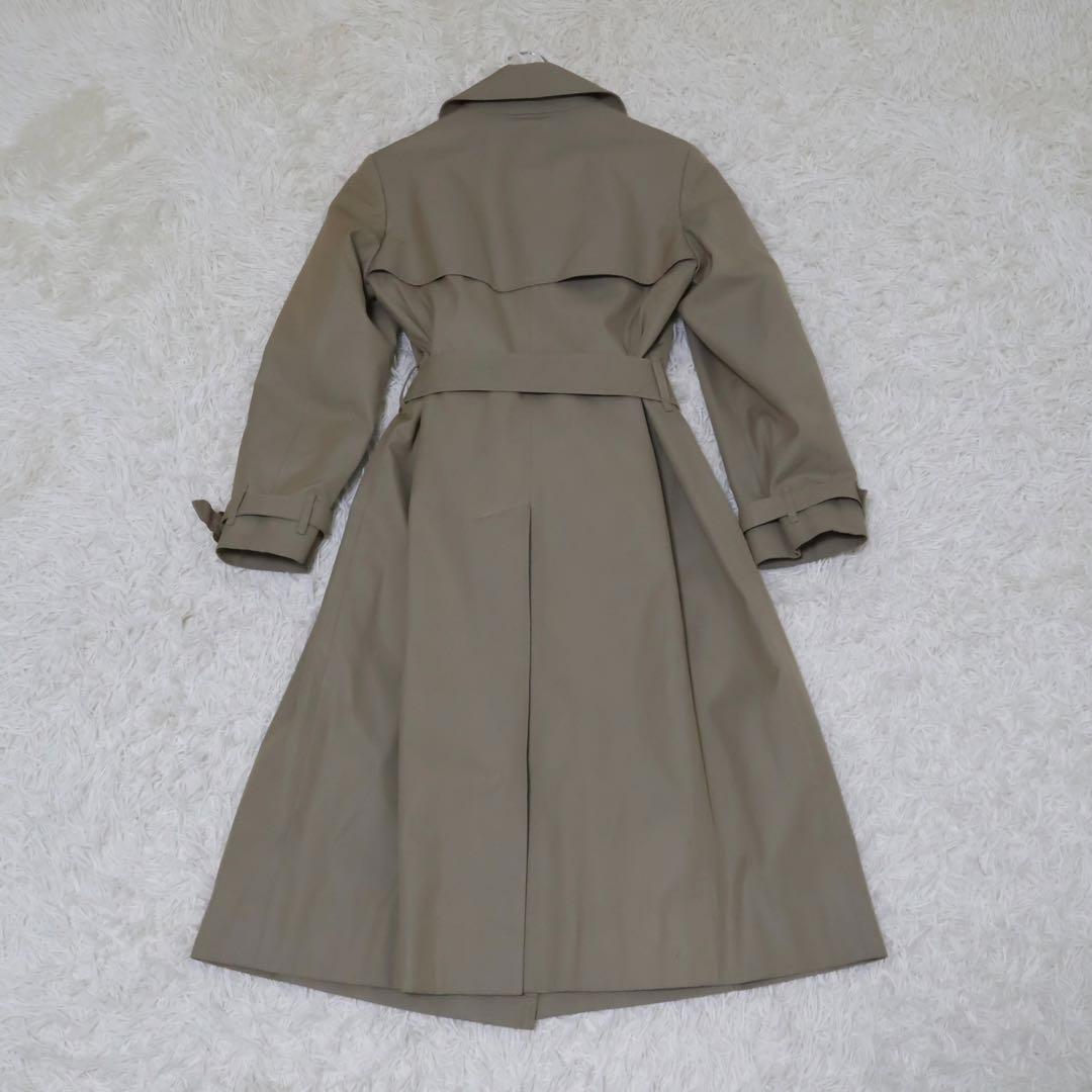 バーバリー　トレンチコート　ベージュ　ノバチェック　グリーン系