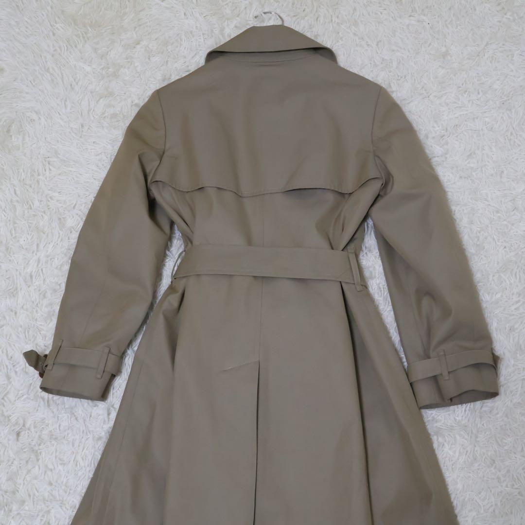 バーバリー　トレンチコート　ベージュ　ノバチェック　グリーン系