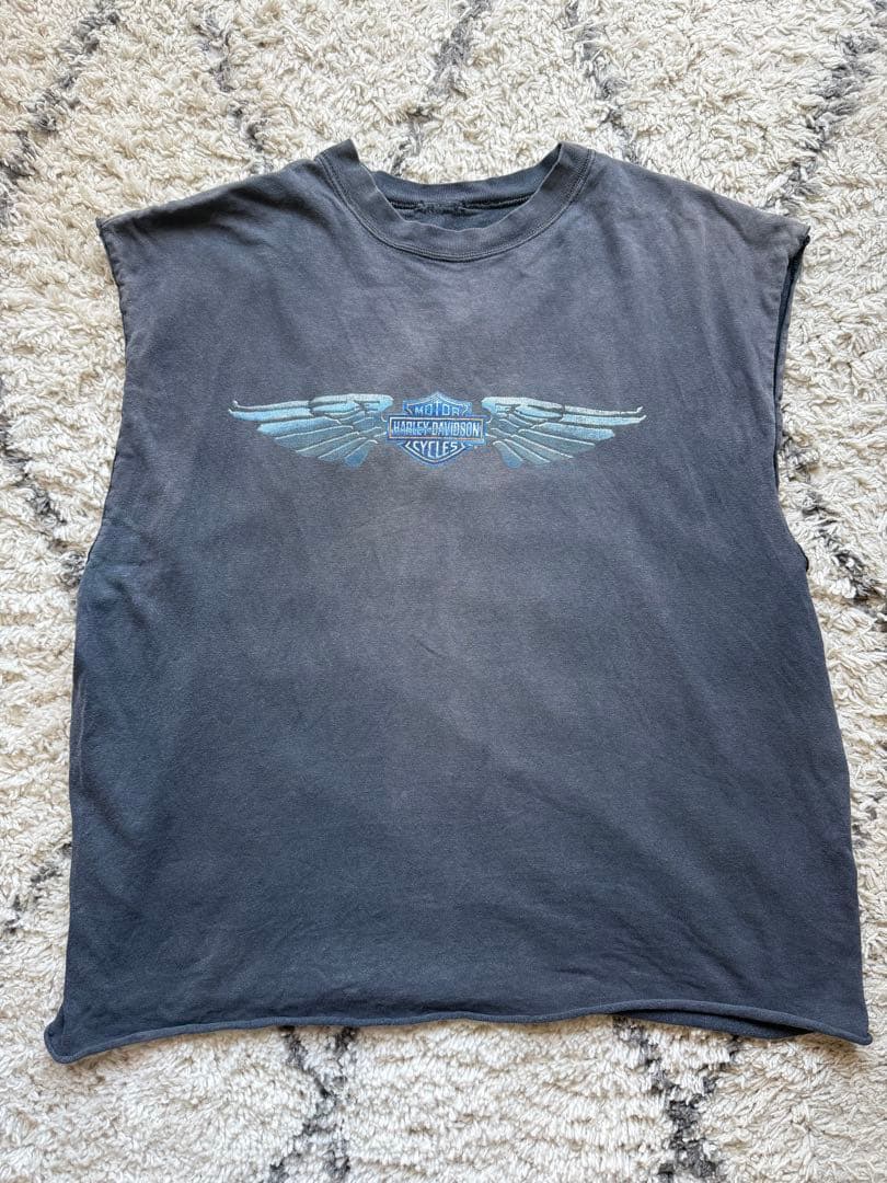 HARLEY DAVIDSON ヴィンテージノースリーブTシャツ XL相当
