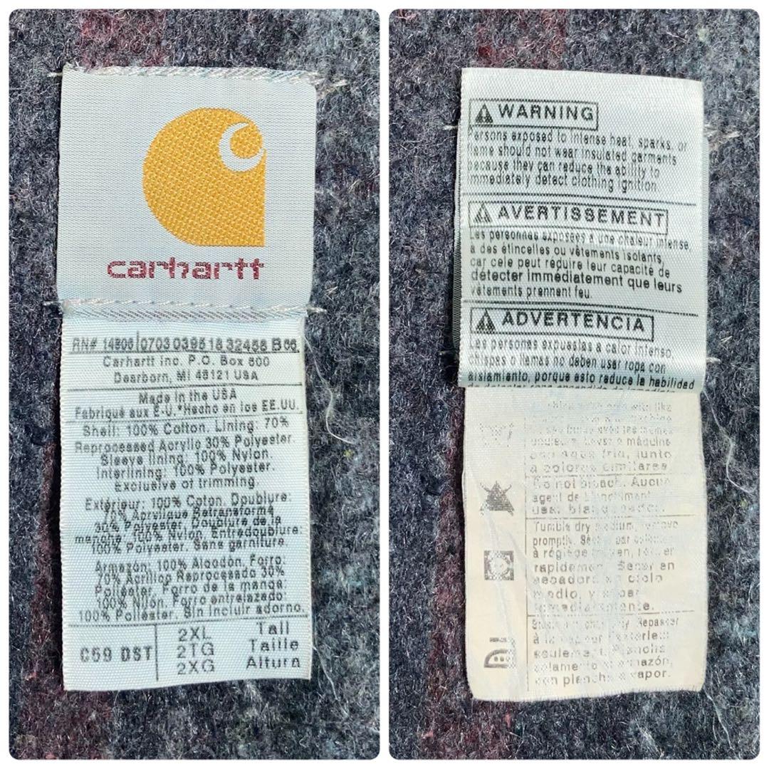 【USA製】Carhartt カバーオール デニムチョアコート 襟コーデュロイ.