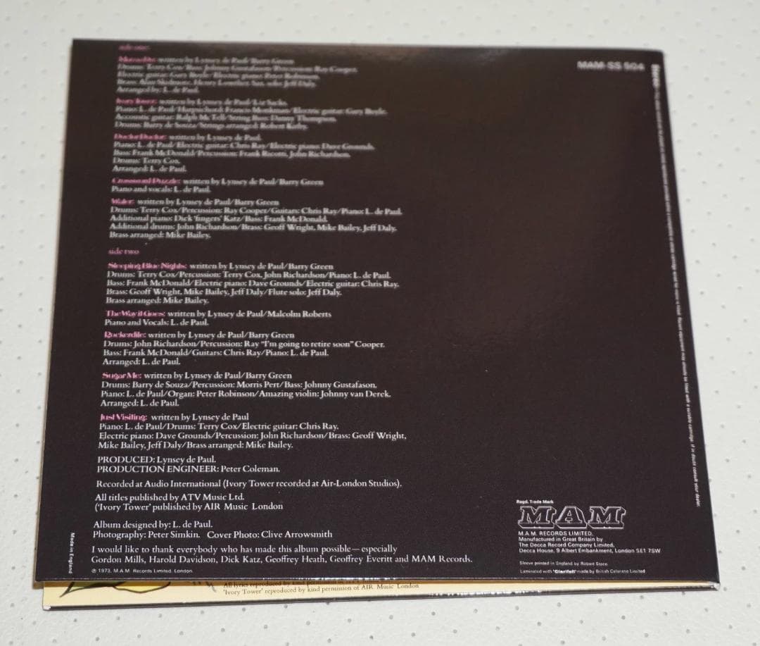 リンジー・ディ・ポール「アンソロジー1972-1974」2枚組紙ジャケ仕様