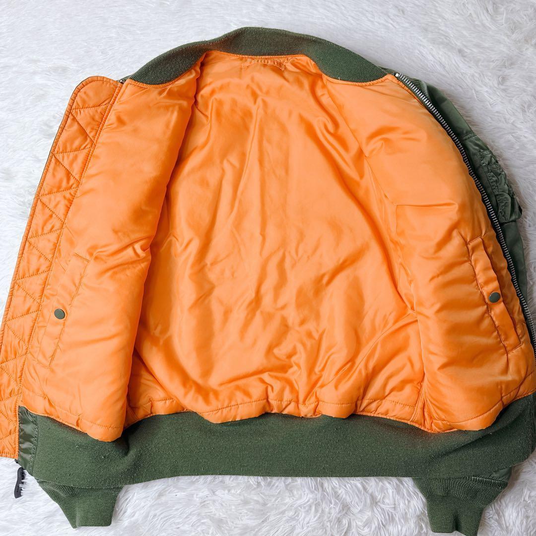 ✨美品✨ アルファ MA-1 フライトジャケット 緑 XL y2k 短丈