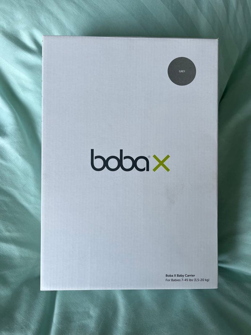 【美品】boba X グレー 抱っこ紐 トドラー付属品付き