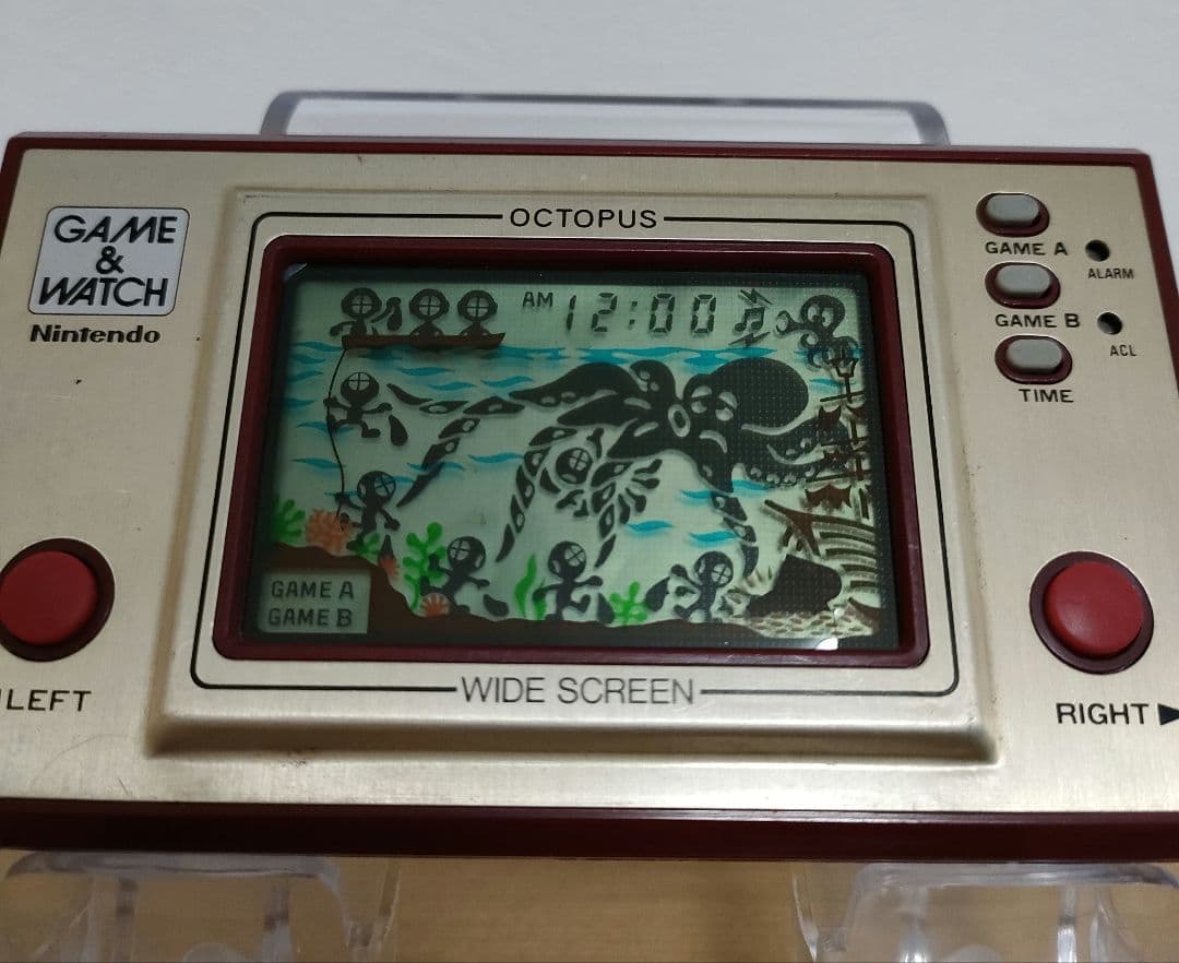 ゲーム＆ウォッチ　オクトパス　ニンテンドー　任天堂　メンテナンス済み