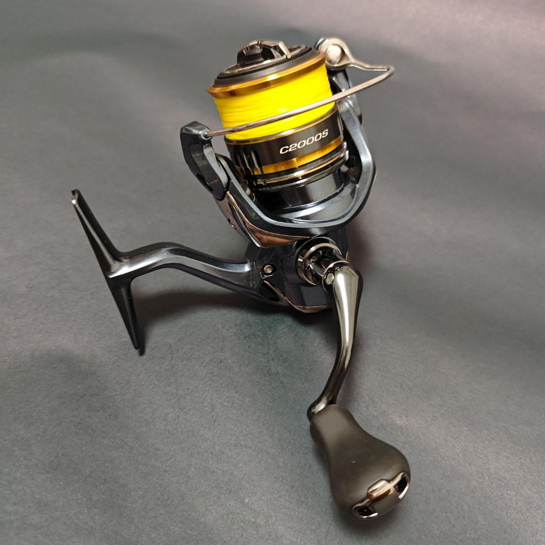 超美品SHIMANO 21アルテグラ C2000S ゴメクサスリールスタンド付き